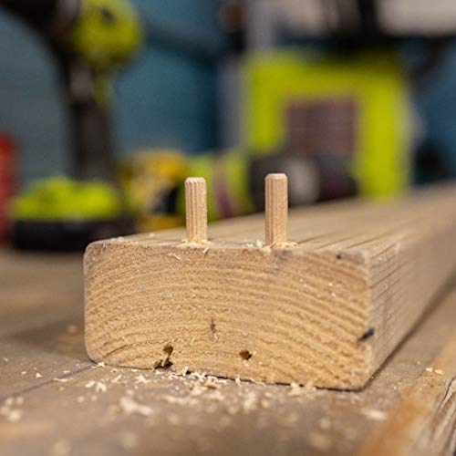 General Tools 840014 1/4-Inch Fluted Wood Dowel Pins, 72 Count (Pack of 1) - Image 3