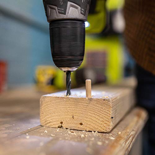 General Tools 840014 1/4-Inch Fluted Wood Dowel Pins, 72 Count (Pack of 1) - Image 5