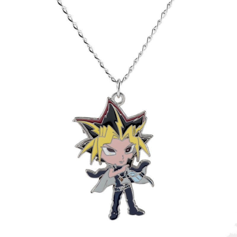 HC Yu-Gi-Oh! Metal Horus Eye Scepter Wisdom Wheel Building Blocks Pyramid Necklace Keychain - Image 1