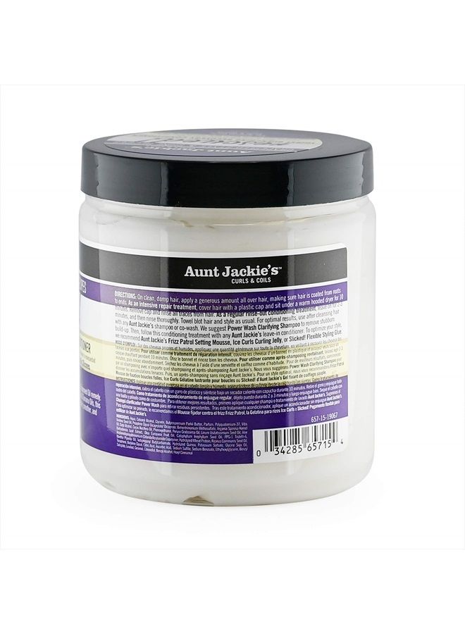 Aunt Jackie's Grapeseed Style and Shine Recipes Rescued Thirst Quenching Hair Recovery Conditioner Repair Treatment, Seals in Moisture, 18 oz - Image 2