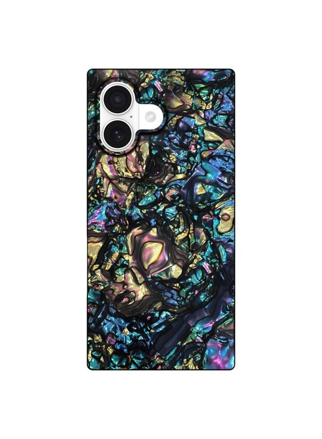 Flaunt Official Square Protective Phone Case for iPhone 17 - Compatible with MagSafe and Wireless Charging - Drop-Tested and Shockproof Phone Cover - (Abalone Shell) - Image 1