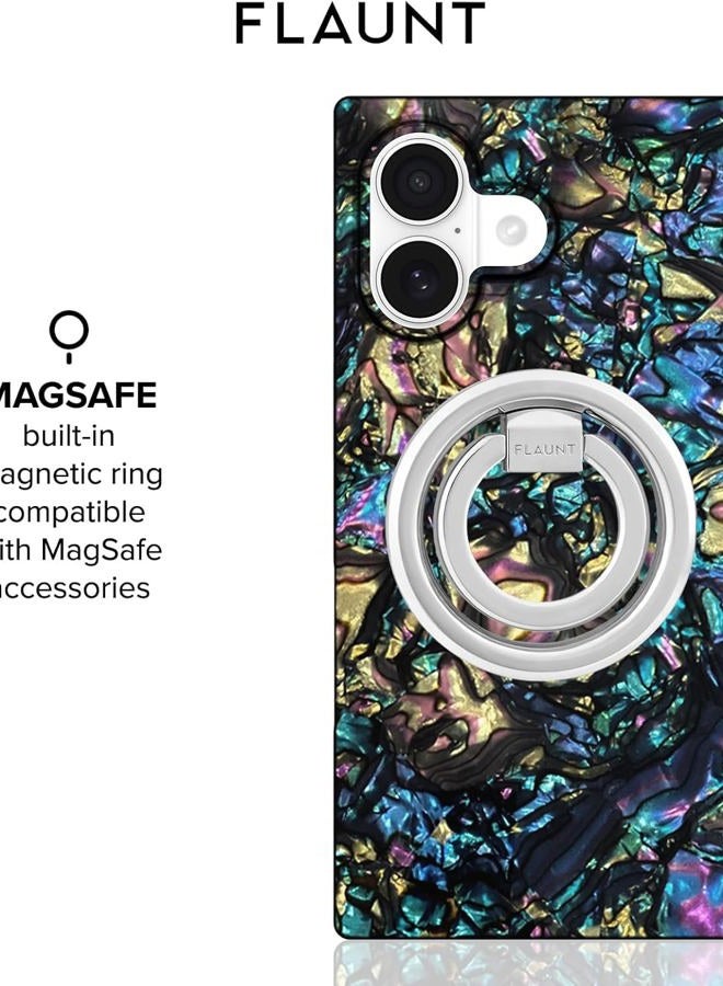 Flaunt Official Square Protective Phone Case for iPhone 17 - Compatible with MagSafe and Wireless Charging - Drop-Tested and Shockproof Phone Cover - (Abalone Shell) - Image 5