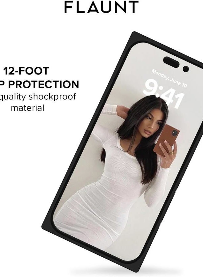 Flaunt Official Square Protective Phone Case for iPhone 17 - Compatible with MagSafe and Wireless Charging - Drop-Tested and Shockproof Phone Cover - (Abalone Shell) - Image 4