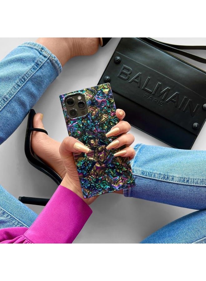 Flaunt Official Square Protective Phone Case for iPhone 17 - Compatible with MagSafe and Wireless Charging - Drop-Tested and Shockproof Phone Cover - (Abalone Shell) - Image 2