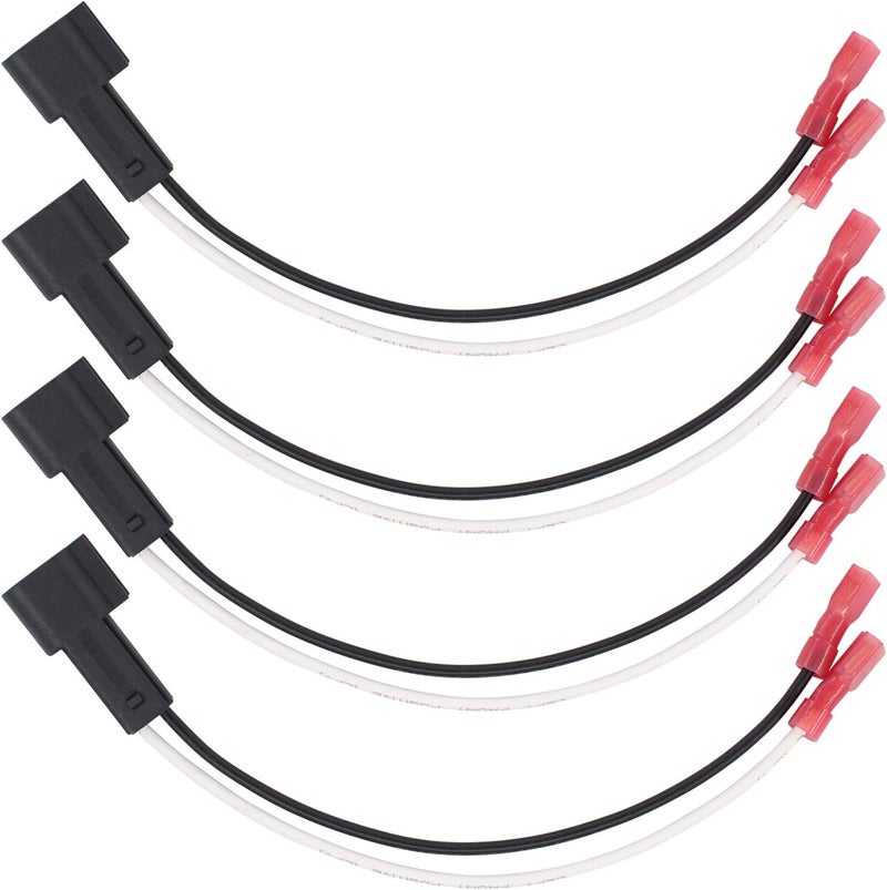 Car Audio Harness 4-Piece Set Plug-And-Play Installation Radio Wire Adapter - Durable Pvc Insulation Speaker Wiring for Select Ford Lincoln Mercury Mazda Models 1998 To 2012 Car Audio Installation - Image 1