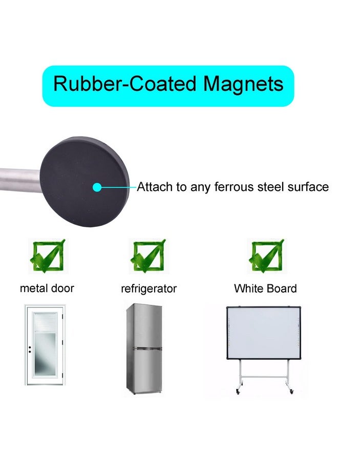 YYST - Type A 29" (74Cm) Magnetic Anchor Chart Holder Adjustable Magnetic Date Cards Holder Calendar Holder For Kids Crafts, Classroom Calendar, Classroom Decor W O Rings (Black - 1) - Image 1