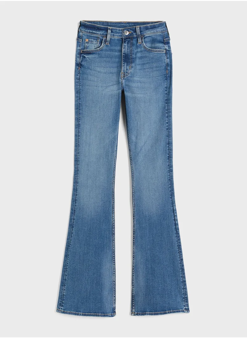 H&M Flared Fit Ultra High Waist Jeans