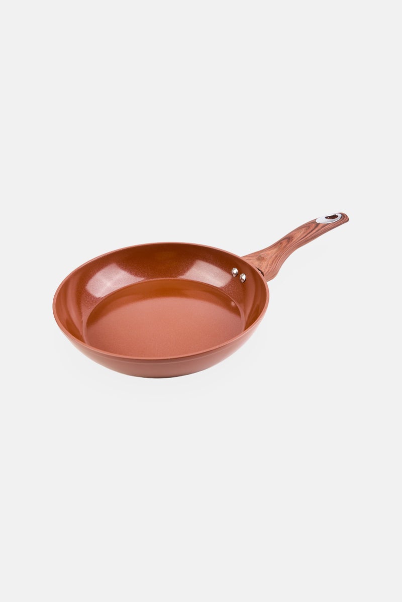 Phantom Chef 9,5 Inch Aluminum Fry Pan, Brown  - Image 2