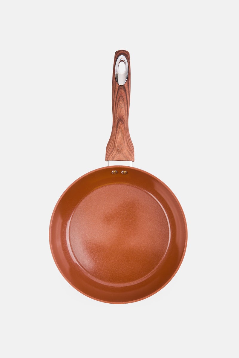 Phantom Chef 9,5 Inch Aluminum Fry Pan, Brown  - Image 1