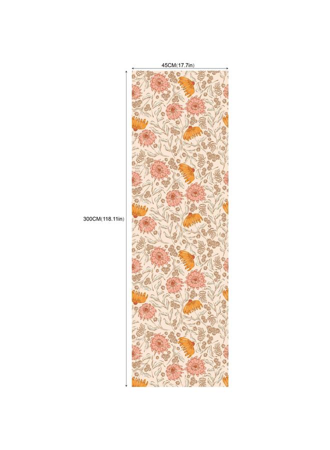 Bluejw Small Fresh Forest Seamless Plant Flower Self-adhesive Wallpaper Background Wall Wallpaper Bedroom Porch Transformation Mural - Image 1