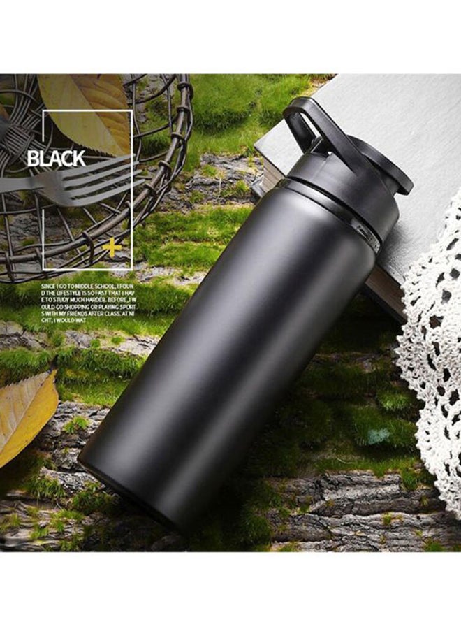 Loquat Stainless Steel Water Bottle Black 7.2x22.8cm - Image 2