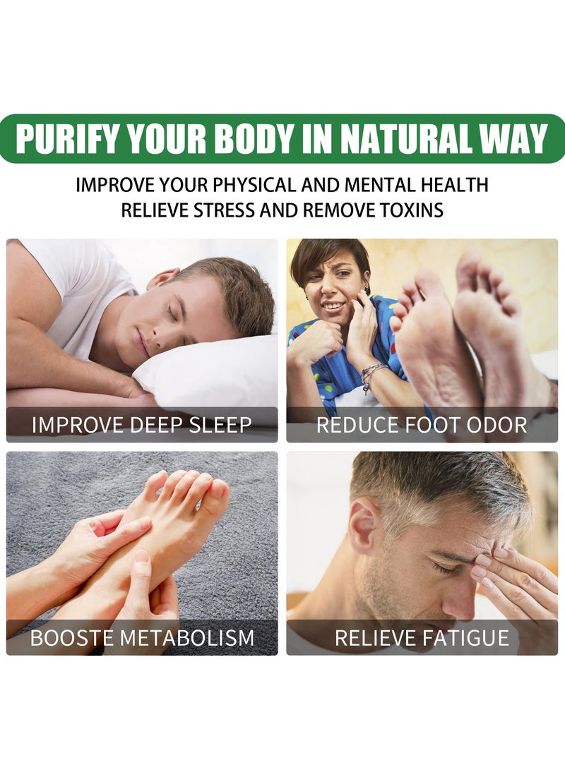 ساوث مون 10 - عميق تنظيف وسادة القدم الطبيعية الزنجبيل مسحوق الخيزران الخل وسادة القدم العلاج ، لاصق قرص لتخفيف الألم ، وتخفيف الضغط ، وتحسين النوم والاسترخاء - Image 4