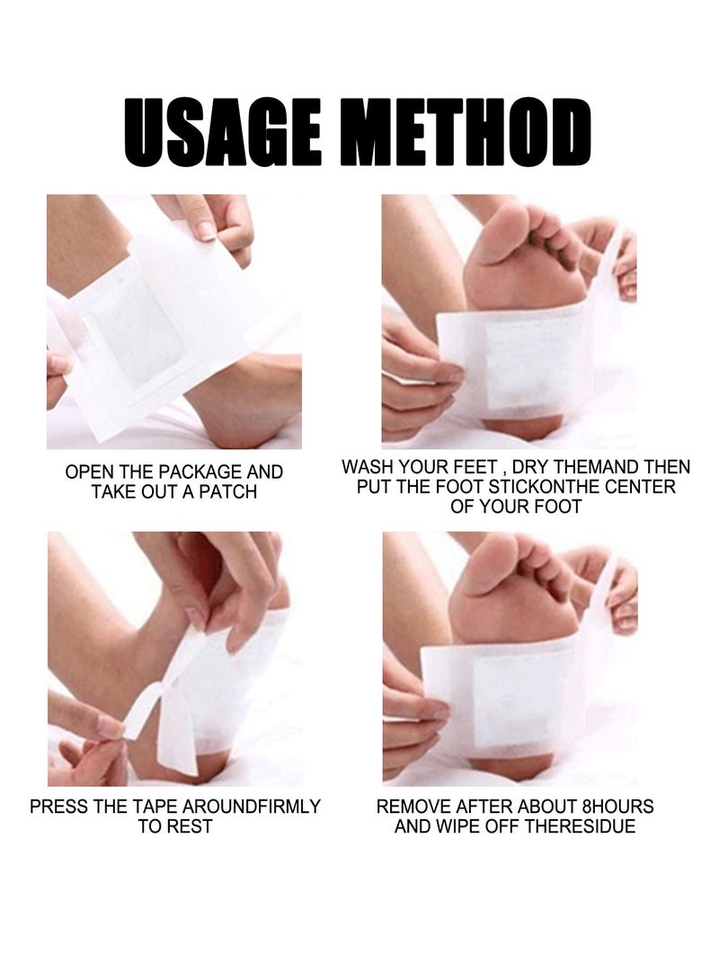 ساوث مون 10 - عميق تنظيف وسادة القدم الطبيعية الزنجبيل مسحوق الخيزران الخل وسادة القدم العلاج ، لاصق قرص لتخفيف الألم ، وتخفيف الضغط ، وتحسين النوم والاسترخاء - Image 5