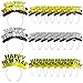 Melisheer 24PCS Happy New Year Headband Aluminum Foil New Years Eve Party Supplies Happy New Year Party Favors Headbands Tiara Accessories in Gold Silver Black for Eve Family Gathering Party Decorations - Image 2