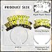 Melisheer 24PCS Happy New Year Headband Aluminum Foil New Years Eve Party Supplies Happy New Year Party Favors Headbands Tiara Accessories in Gold Silver Black for Eve Family Gathering Party Decorations - Image 4