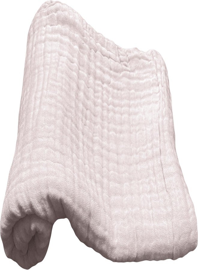TERI BERI Baby Muslin Cotton Baby Bath Towel Extra Soft Super Absorbent Towels for Infants, New Born Babies and Toddlers (0-3 Years) (Pink) - Image 1