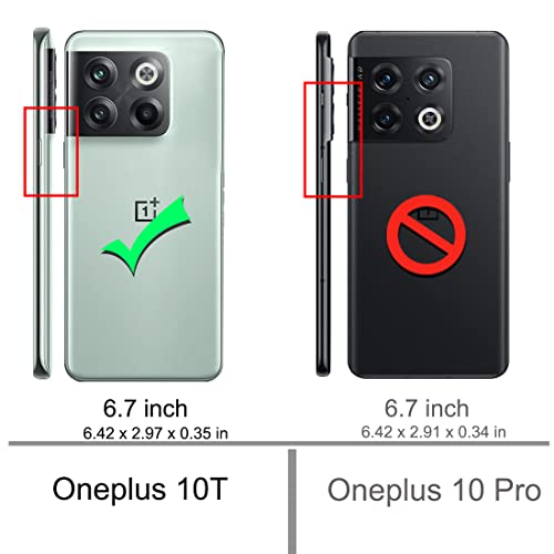 Osophter for Oneplus 10T Case,Oneplus 10T Phone Case with Screen Protector Shock-Absorption Flexible TPU Rubber Protective Cell Phone Cover for Oneplus 10T 5G(Red) - Image 2