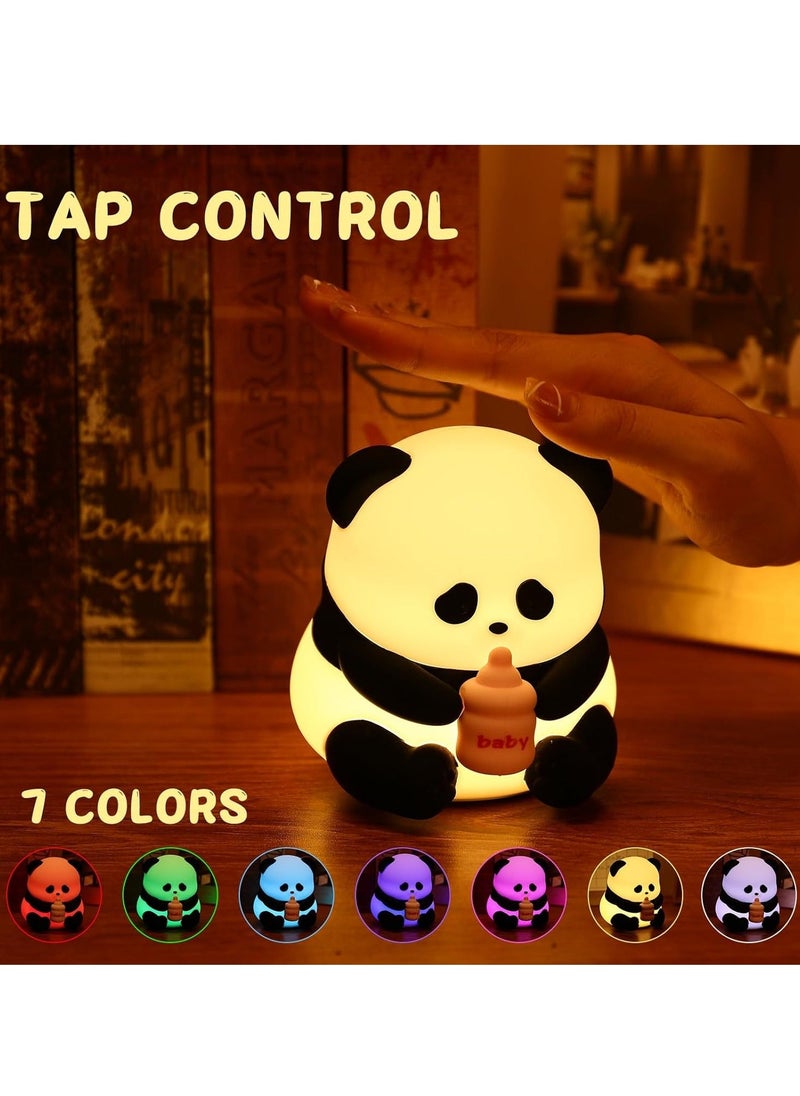 ELTRAZONE Panda Night Light for Children, Cute Panda Night Lamp for Baby, Gifts for Girls, Toddlers, Rechargeable 7 Colours, Warm LED Night Lamp, Animal Light for Bedroom, Perfect Gifts for Baby - Image 2
