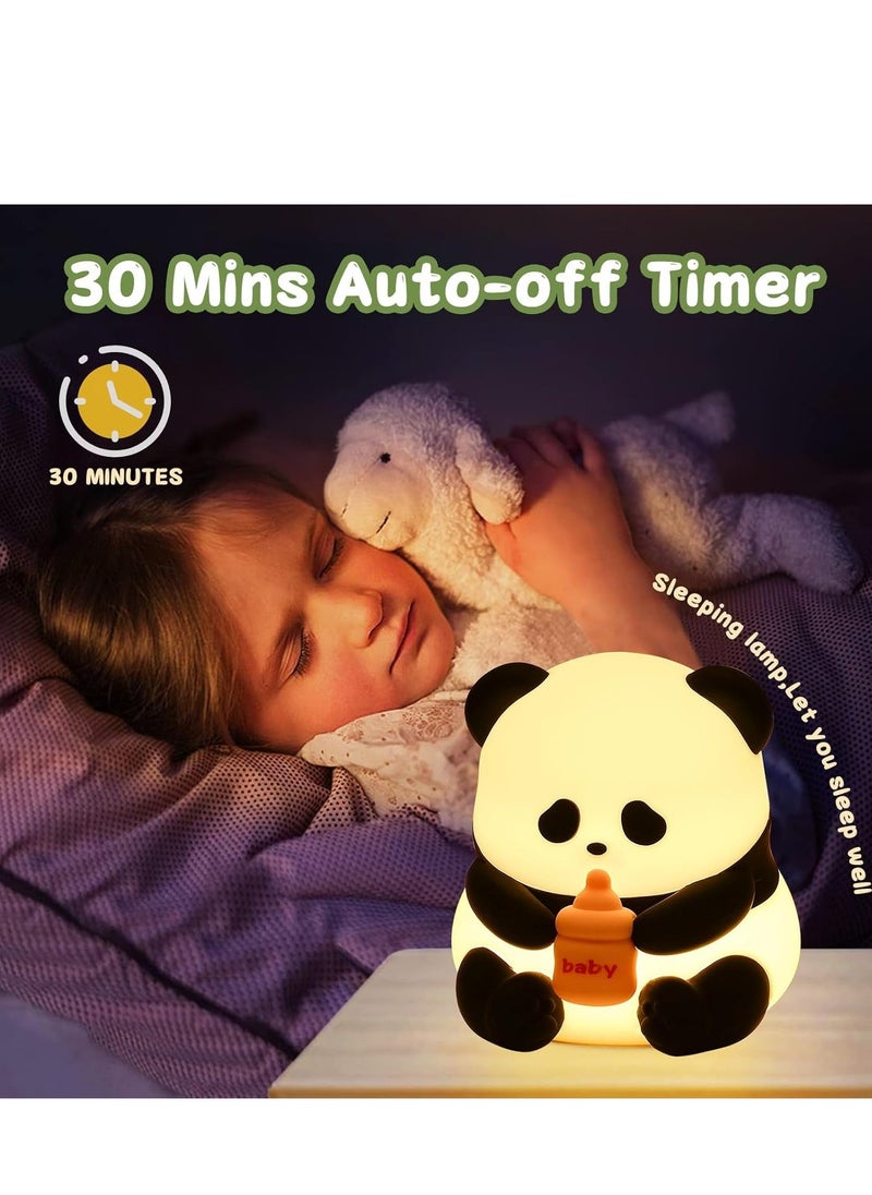 ELTRAZONE Panda Night Light for Children, Cute Panda Night Lamp for Baby, Gifts for Girls, Toddlers, Rechargeable 7 Colours, Warm LED Night Lamp, Animal Light for Bedroom, Perfect Gifts for Baby - Image 3