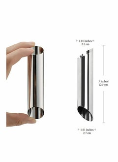KASTWAVE Tubes Molds, Non-stick Cream Horn Molds Stainless Steel Cake Baking Cones Shape Pastry Roll Croissant Mold Pastry Mold Cheese Roll Mould Free Standing for DIY (10Pcs)  - Image 2
