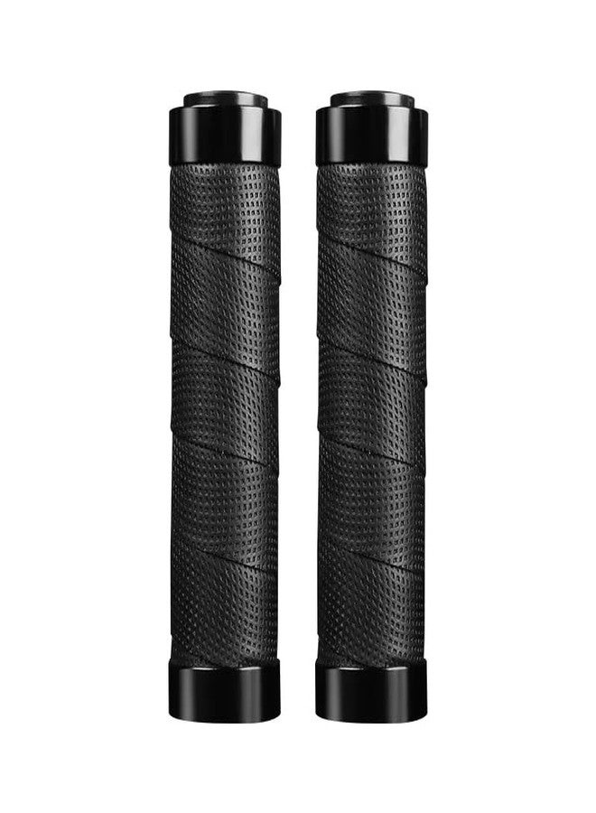Linist Cycling Lock-On Anti-Slip Bicycle Handle Grips (Black) - Lightweight and Durable Handlebar Grips with Double Lock-On Design for Standard Straight Handlebars Comfortable and Secure Bicycle Grips - Image 1