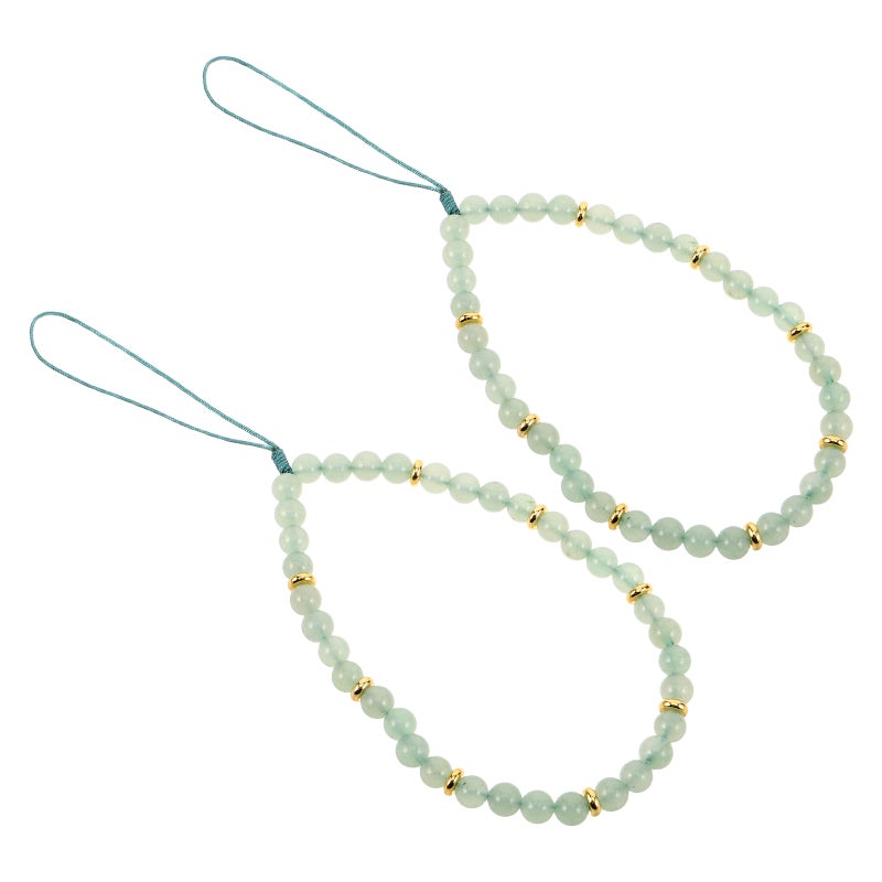 2pcs Beaded Phone Charm: Anti-Lost Lanyard Chain Wrist Strap Cell Phone Wristlet - Smartphone Lanyard Strap For Camera Cellphone Cases - Image 3