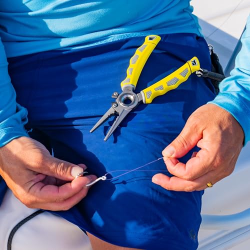 danco 75 Inch Fishing Pliers 174 Stainless Steel Tungsten Carbide Cutters Saltwater Resistant Fishing Tool NonSlip Handles FreshSaltwater Fishing Pliers - Image 3