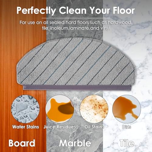 CHAIN PEAK (8 Pack) N20 Plus Replacement Parts Compatible With ECOVACS DEEBOT N20 plus/ N20 Pro Plus Robotic Vacuum Cleaner, 1 Roller Brush, 2 Side Brushes, 3 HEPA Filters, 2 Mop Pads, Accessories Kit - Image 5