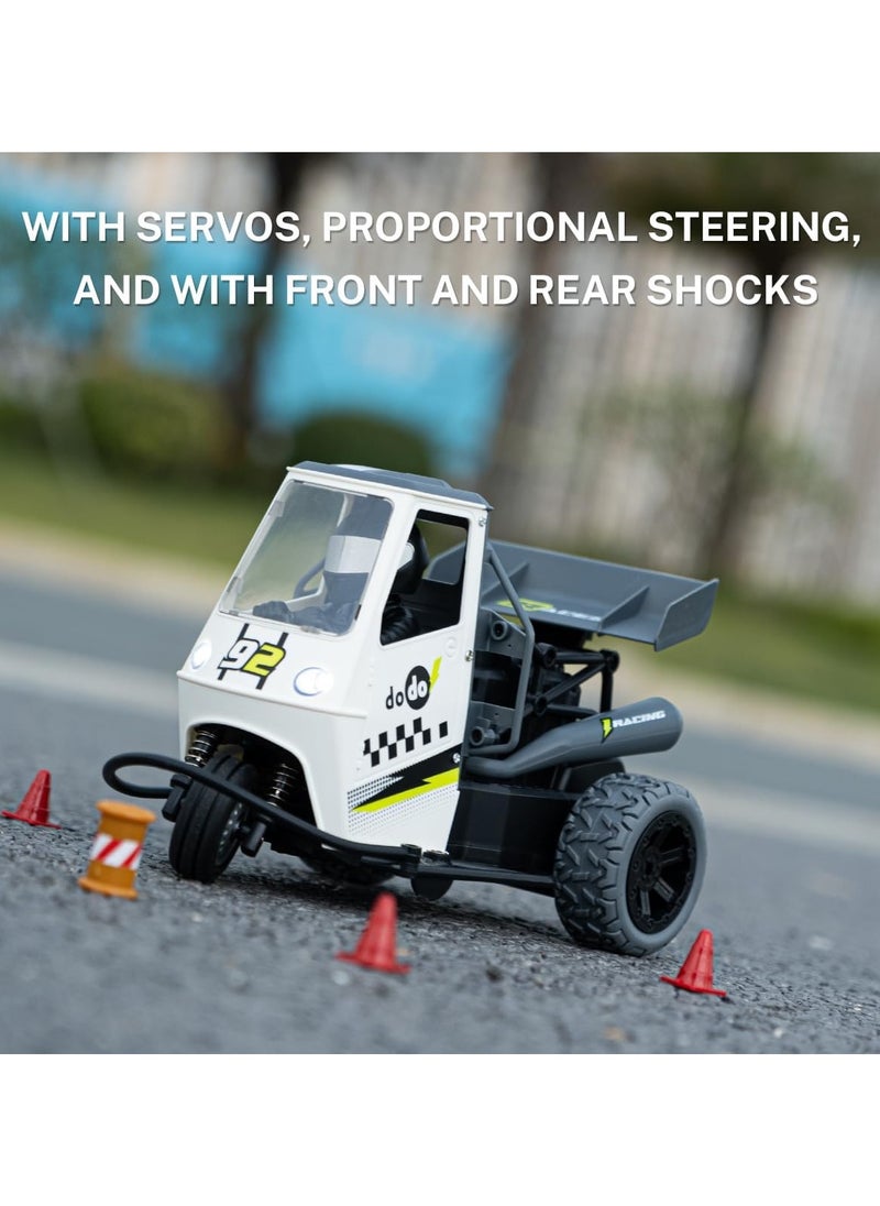 Remote Control Car, 1:16 RC Motorcycles for Children, 22 kmh Remote Control Car Truck, 2.4 GHz RC Car with Batteries, Proportional Steering, Spray, Music, Lights for Adults  - Image 1