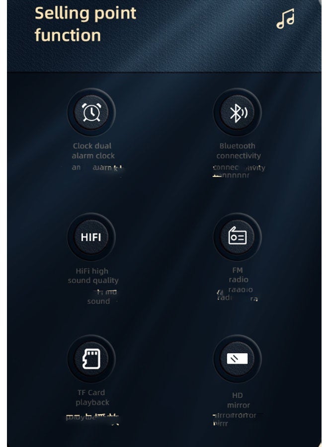 نيوترل مكبر صوت بلوتوث محمول S15 مزود بفتحة لبطاقة الذاكرة، ويتميز بإضاءة LED، وعرض التاريخ والوقت، ووظيفة المنبه، وتشغيل الموسيقى، والرد على المكالمات، واستقبال راديو FM. مثالي للاستخدام المنزلي، أو كهدية عيد ميلاد، أو للتجمعات الخارجية (أسود). - Image 3