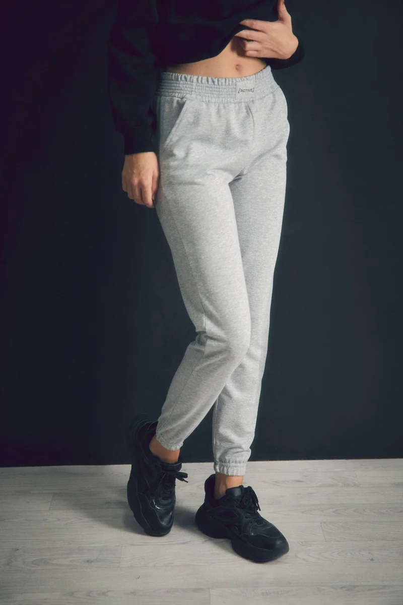 FullaModa Pocket Elastic Waist Jogger Sweatpants