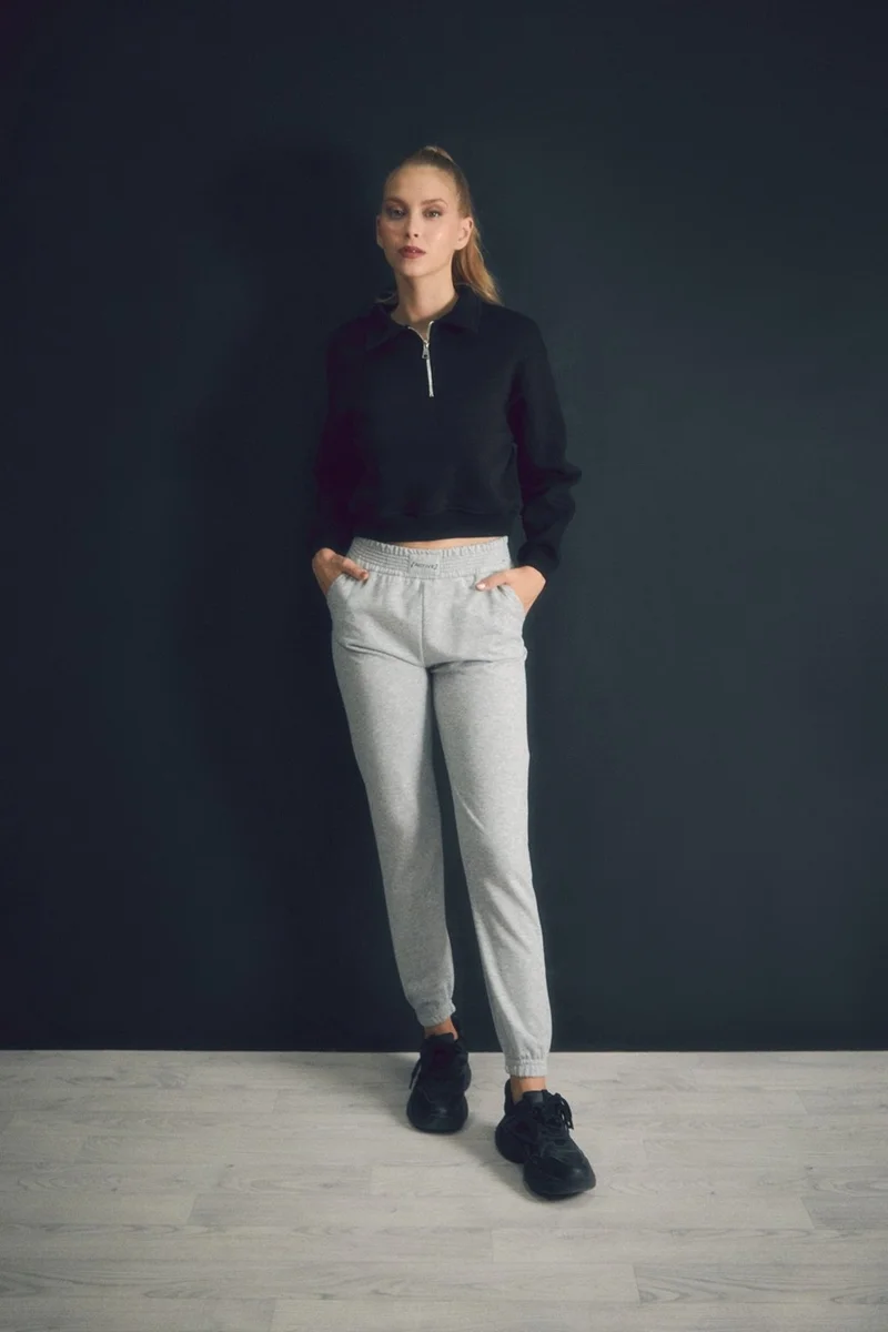 FullaModa Pocket Elastic Waist Jogger Sweatpants