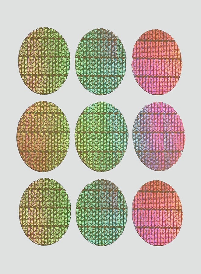 Elysian Silver Hologram Stickers Round Shape Genuine Original 5 Sheets (23 mm) 180 Stickers - Image 3