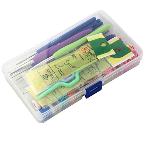 URBANMAC Premium Crochet Hook Set with Accessories – 8 Ergonomic Hooks, Stitch Markers, Row Counters, Needles & More – Complete Knitting & Crochet Kit - Image 4