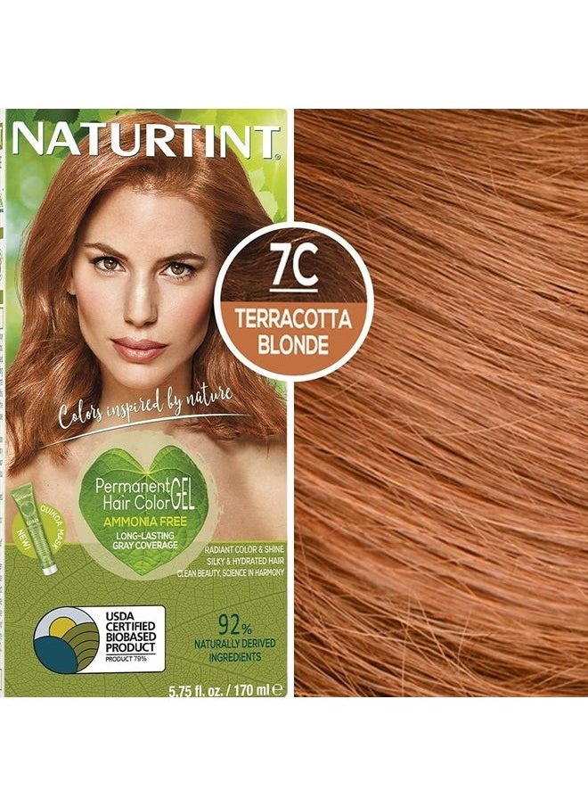 NATURTINT Permanent Hair Color 7C Terracotta Blonde (Pack of 6), Ammonia Free, Vegan, Cruelty Free, up to 100% Gray Coverage, Long Lasting Results  - Image 5