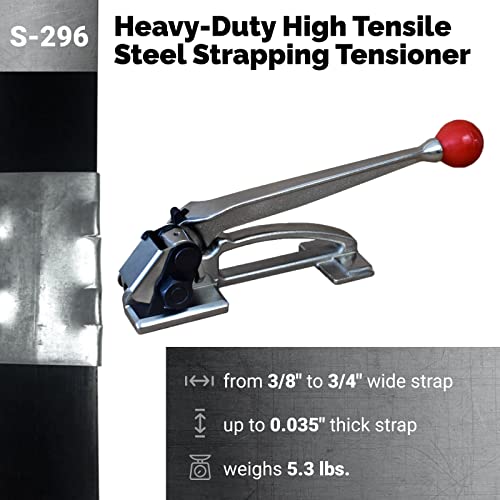 IDL Packaging - S-296 Heavy Duty High Tensile Feed-Wheel Tensioner for 3/8" to 3/4" Steel Strapping - Image 2