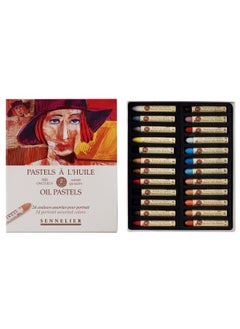 SENNELIER Sennelier Blue Oil Pastel Set of 24 - Portrait  - Image 1