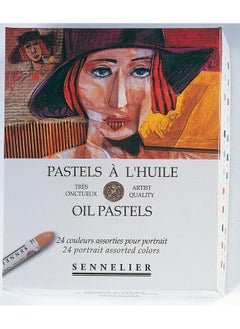 SENNELIER Sennelier Blue Oil Pastel Set of 24 - Portrait  - Image 2
