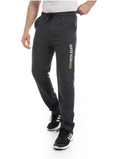 Andora Soft Printed Cotton Pants _ Heather Lead Grey  - Image 2
