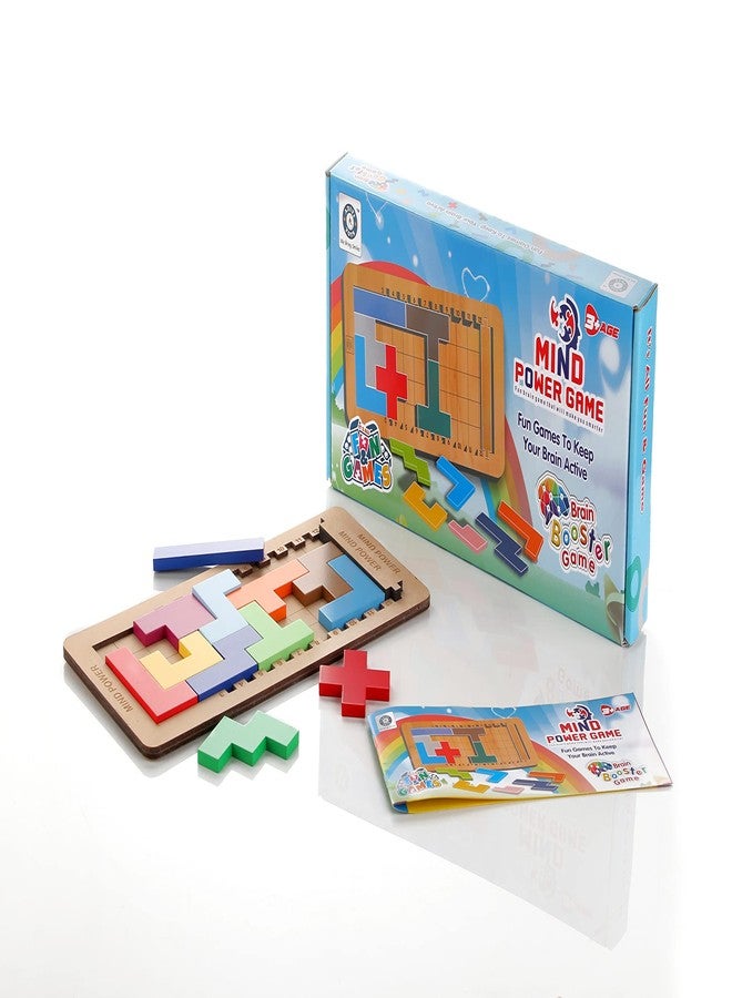 Chanak Mind Power Game for Kids, Wooden Jigsaw Tetris Puzzle, Brain Booster Building Blocks, Russian Block Puzzle for Kids, Suitable for Kids Above 6 Years, BIS Approved - Image 2