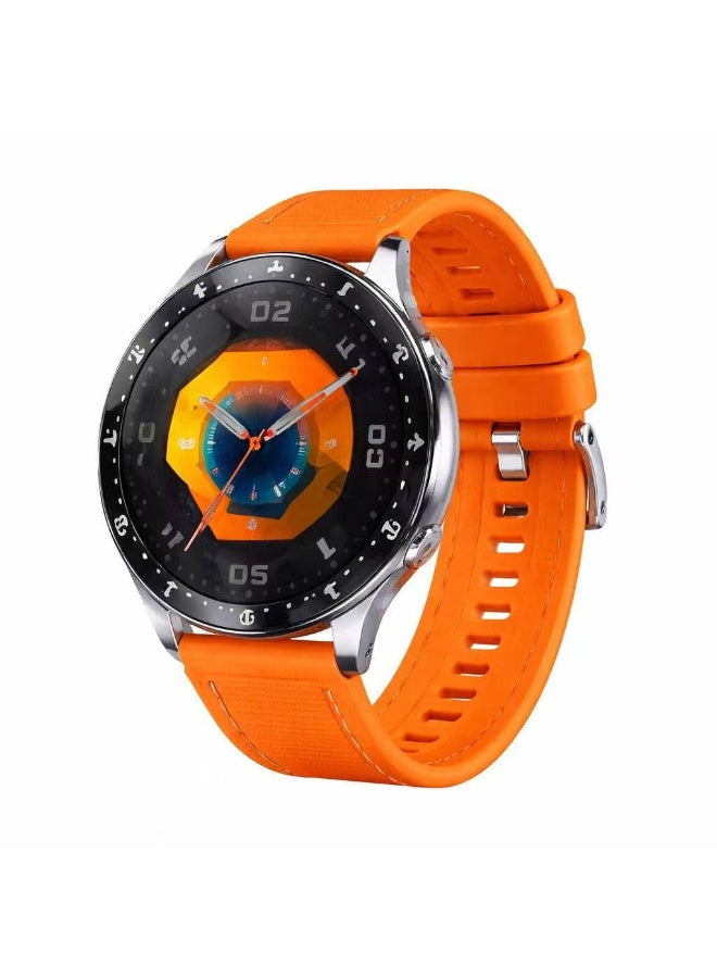 22mm Braid Nylon Silicone Strap For Huawei Watch GT6 46mm | GT6 Pro| GT5 46mm | Pro | GT4 46mm | GT2 Pro | GT2 GT3 46mm | Watch 4 | Watch 3/3 Pro | GT3 | GT3 Pro (Orange)