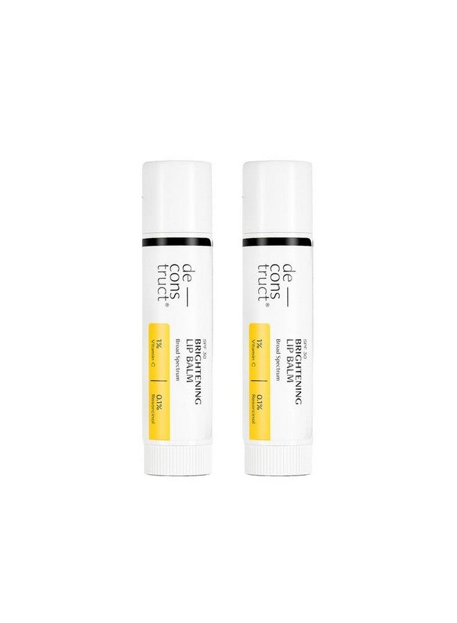 Deconstruct بلسم شفاه مضيء مع SPF 30 | يحتوي على 1% فيتامين C + 0.1% ريسورسينول لشفاه وردية لامعة وناعمة كالمخمل | بلسم شفاه للنساء والرجال، للبشرة المختلطة - 4 غم لكل منهما، عبوة من 2 - Image 1