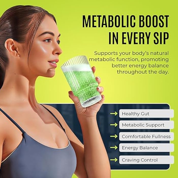 MOCKTALE-1 Metabolic Weight Management Support Supplement with Berberine & Akkermansia, Chromium, Ceylon Cinamon, Apple Cider Vinegar Lemon Mint Flavor Non-Alcoholic Cocktail 30 Packets - Image 2