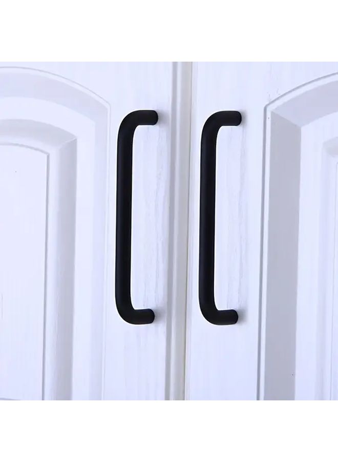 12pcs Black Aluminum Alloy Cabinet Door Handles Minimalist Long Lever Pulls With Screws - Image 4