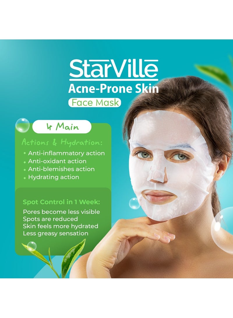starville Acne-prone Skin Face Sheet Mask 5 Pcs  - Image 3