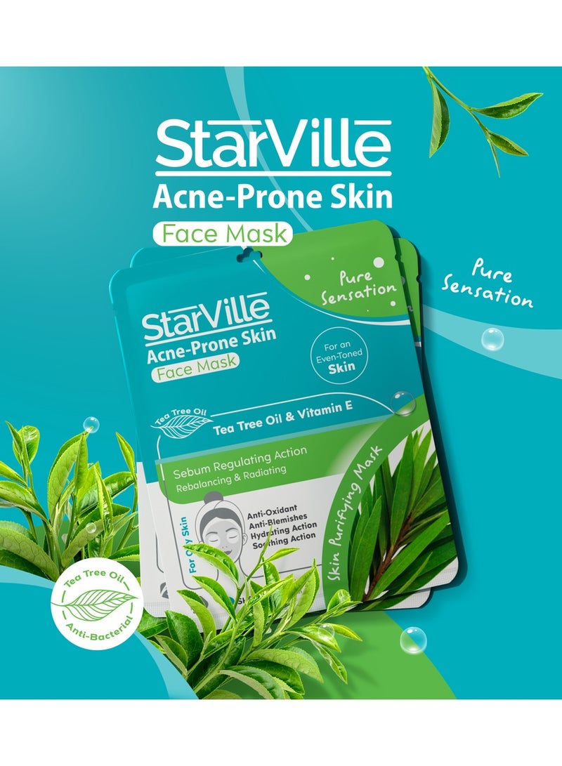 starville Acne-prone Skin Face Sheet Mask 5 Pcs  - Image 2