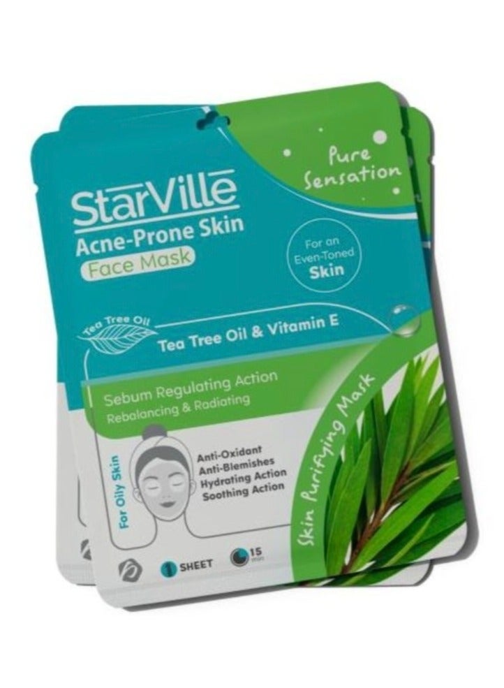 5Pcs Acne-prone Skin Face Sheet Mask - Image 1