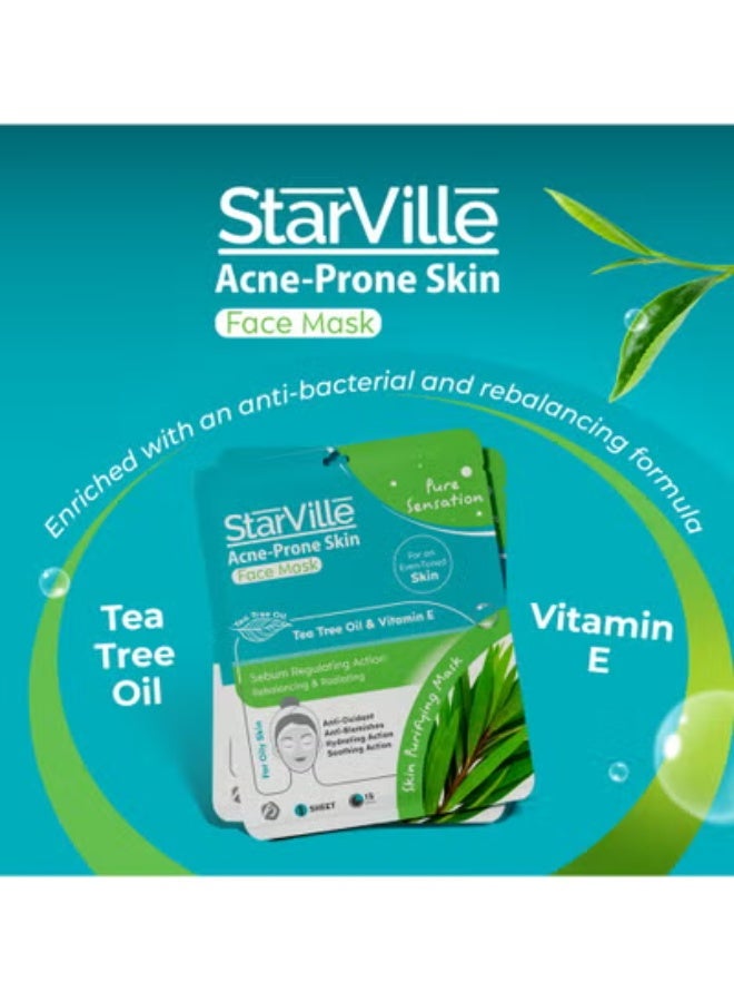 5Pcs Acne-prone Skin Face Sheet Mask - Image 4