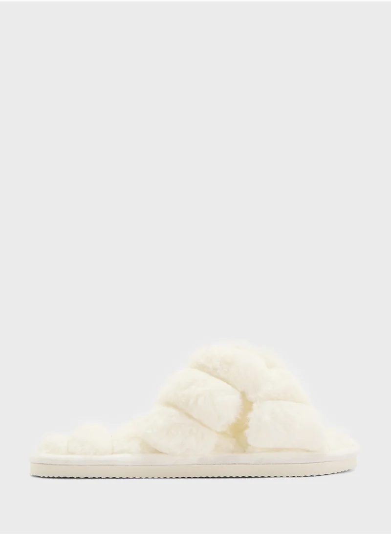 Ginger Crossover Strap Bedroom Slipper