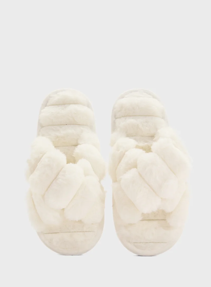 Ginger Crossover Strap Bedroom Slipper